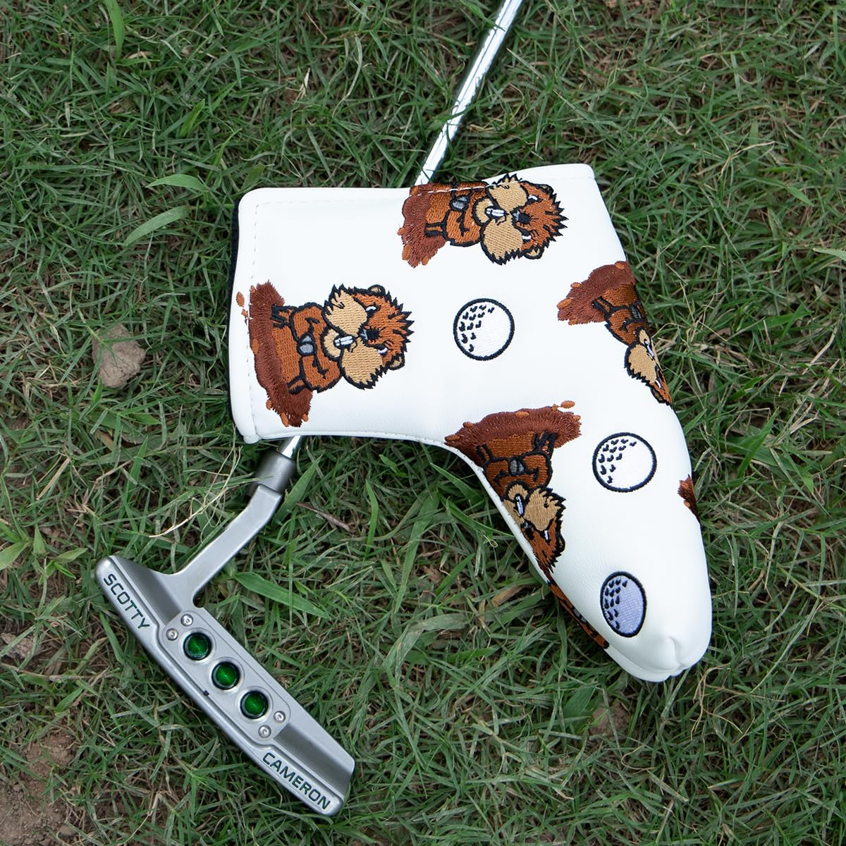 Barudan Golf Putter Head Cover Magnetic Blade Putter Cover Headcover