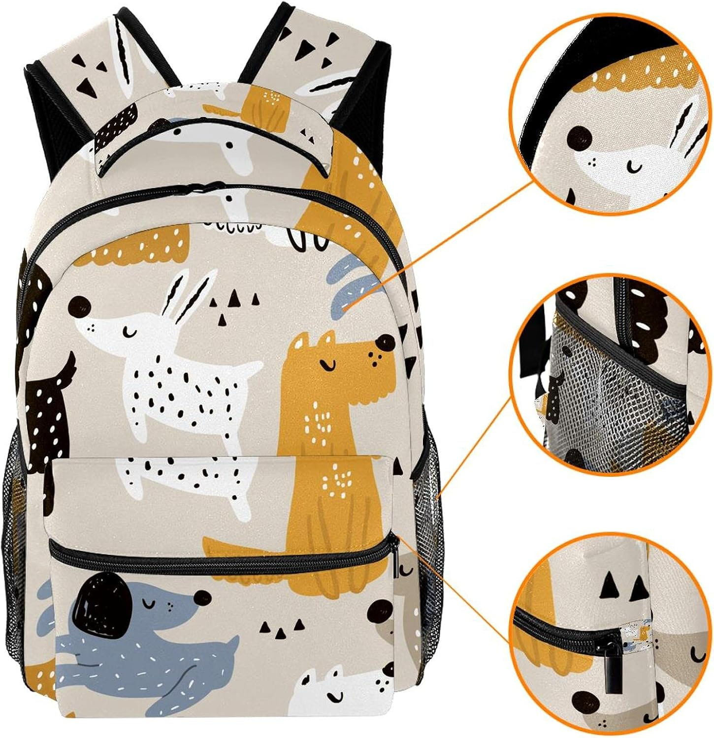 Trendy Scandinavian Backpack Students Shoulder Bags Travel Bag College School Tote Backpacks image number 2