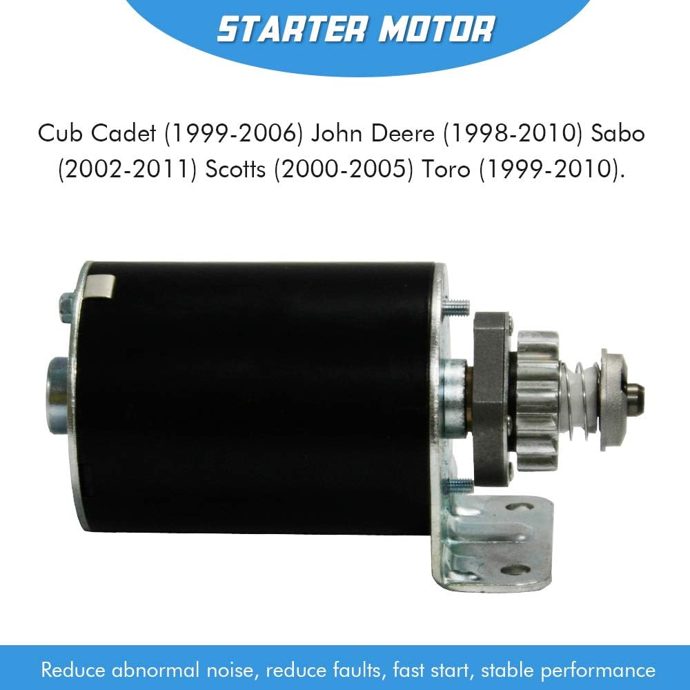 14 Teeth Starter Motor Compatible with Briggs and Stratton Cub Cadet 14.5 16 16.5 17 17.5 18 18.5 HP John Deere New Holland Toro Steel Gear 593934 693552 5932N 693551 LG693551 BS693551
