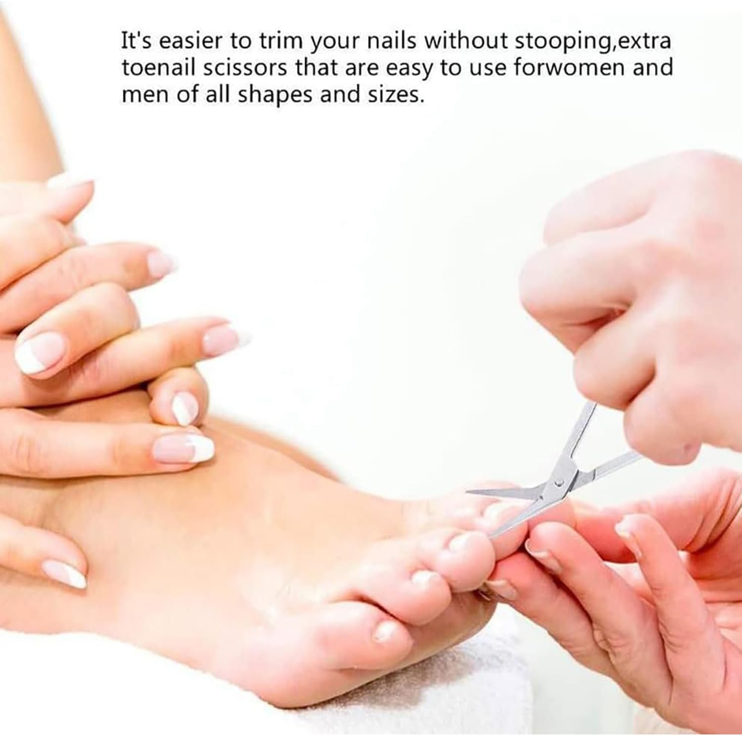 Lexziuo 1PCS Long Handle Toenail Clippers for Seniors & Thick Nails - 8 Inch Extra Long Professional Pedicure Scissors, Rust-Proof Stainless Steel Nail Clippers with Ergonomic Grip image number 1