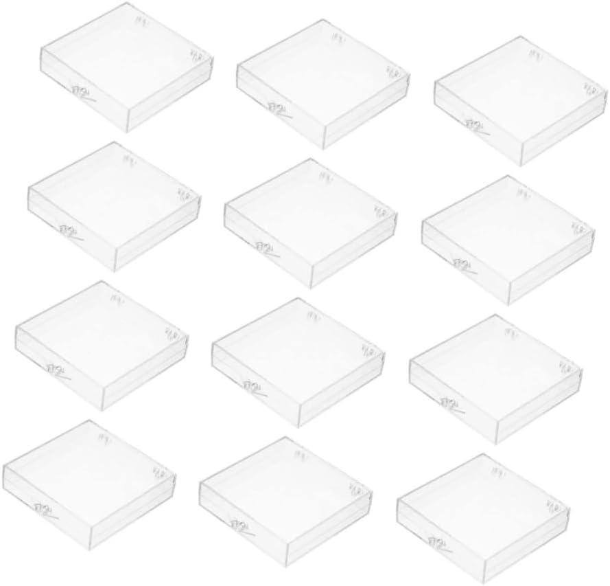 Fabselection Nail Art Storage Box, 12 PCS Display Shelf Display Shelves Fake Nails Clear Display Stand Nail Tip Case Holder Nail Art Container Fake Nail Container Nail Salon Supplies image number 3