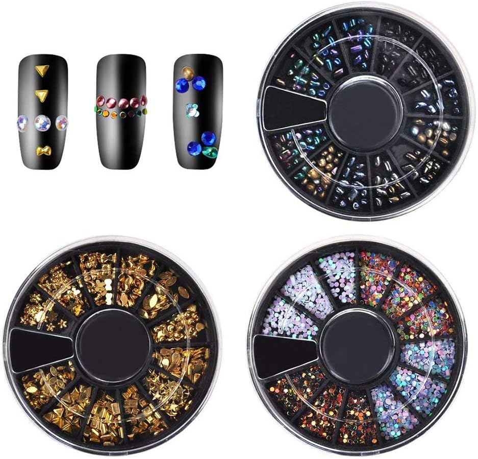 1 Set Nail Rhinestones Gems Art Decorations 3D Crystals Glitter Rhinestones image number 3