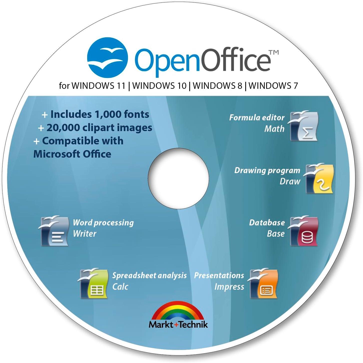 Office Suite 2018 Premium Edition CD DVD 100% Compatible with Microsoft&reg; Word&reg; and Excel&reg; for Windows 10-8-7-Vista-Xp