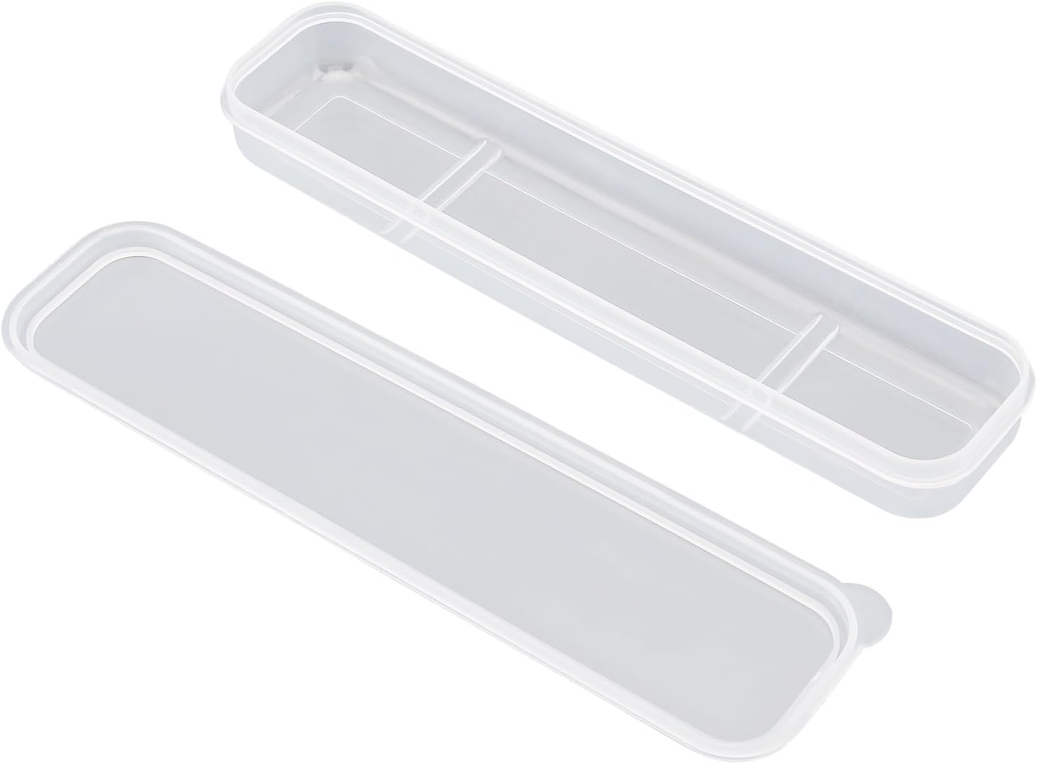 Origlam Portable Cutlery Box, Travel Tableware Storage Case, Simple Tableware Storage Box for Cutlery Set, 24.5 X 5.9 Cm (Black)