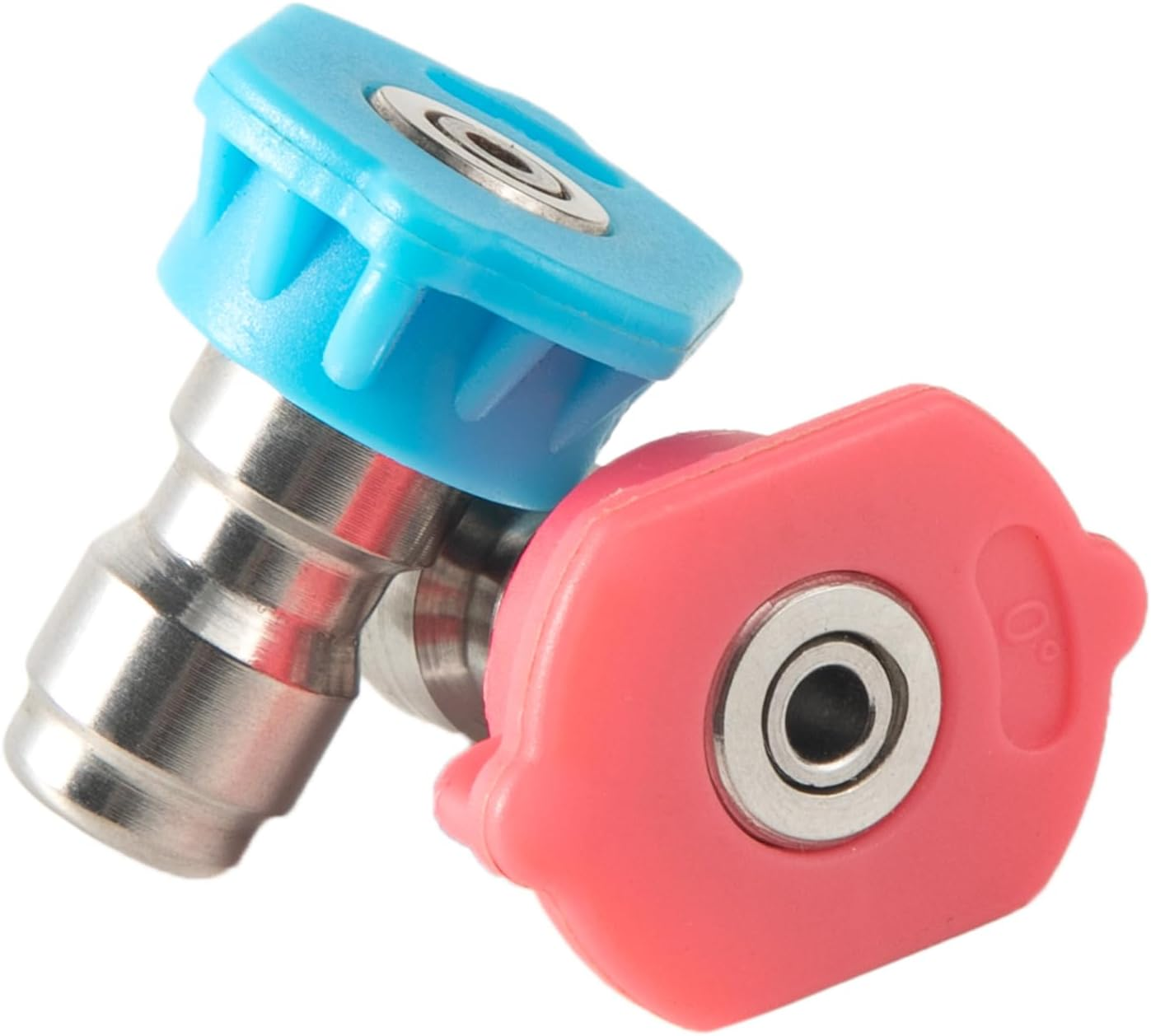 ZLKSKER Second-Story Pressure Washer Spray Nozzle Tips, Soap and Rinse Nozzle Kits, Long Range Jet Stream, 4000PSI, 1/4" NPT image number 5