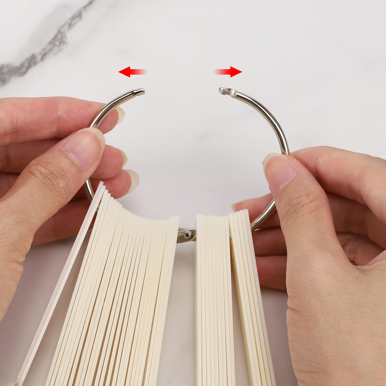 160 Pieces Nail Swatch Sticks Natural Stiletto Nail Tips Polish Color Board Pointed Tip Nail Art Practice Tips Display Nail Art Tips image number 2