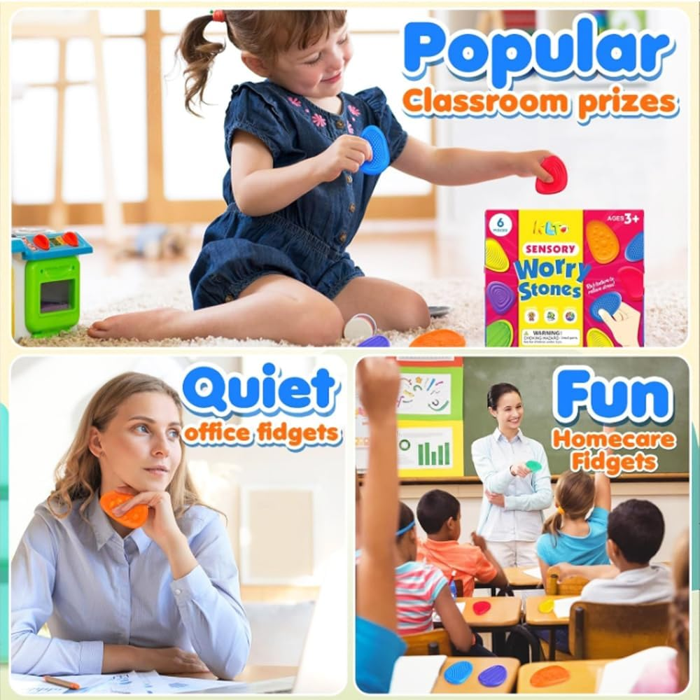 Sensory Fidget Toys for Autism Kids Adults 3-10, Students Anxiety Relie Color Random image number 4