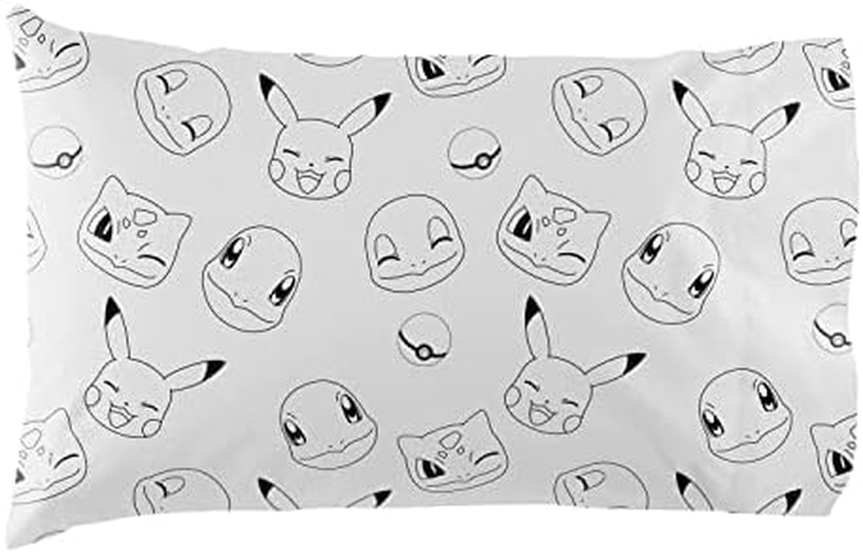 Northwest Pokemon Battle Squad 4-Piece Twin Bed in Bag Set, 64" X 86" image number 6
