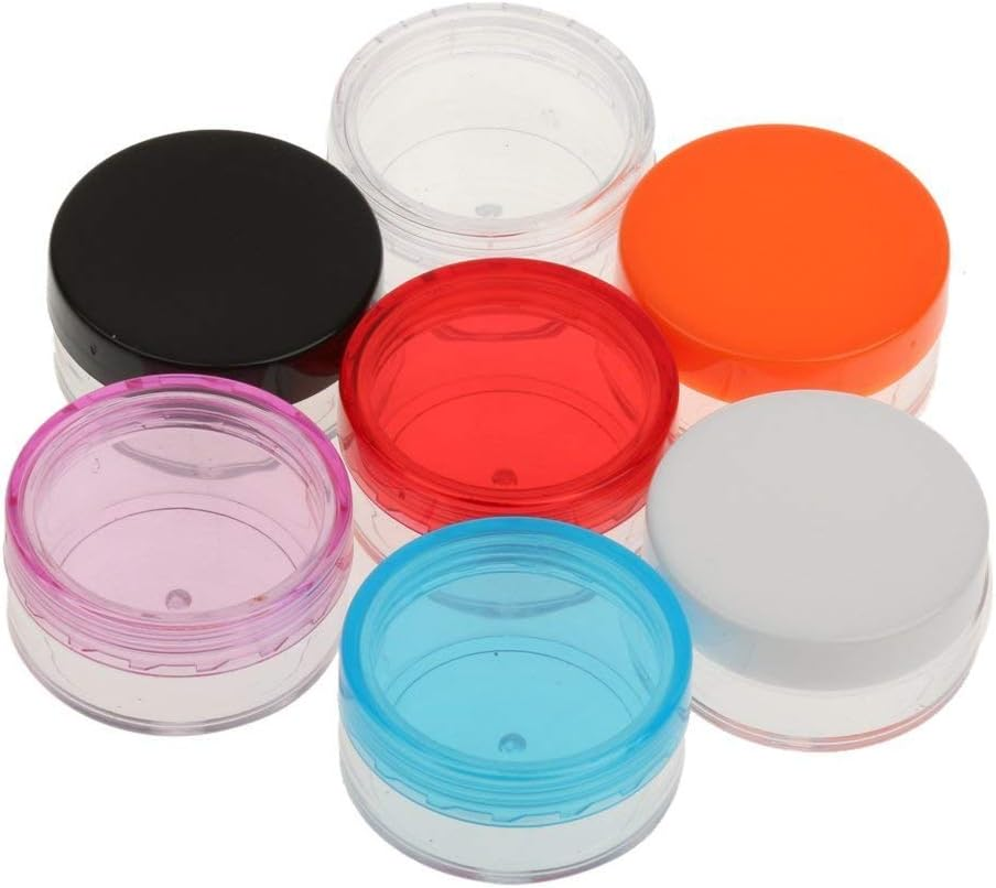 5Pcs 10G Cosmetic Empty Jars Pots Eye Shadow Face Cream Powder Container - Blue image number 2