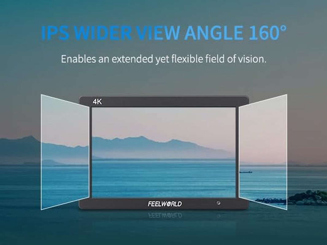 FEELWORLD T7 plus 7 Inch 3D LUT DSLR Camera Field Monitor with Waveform Histogram Peaking Focus False Colors 4K HDMI Input Output Full HD 1920X1200 Solid Aluminum Housing image number 3