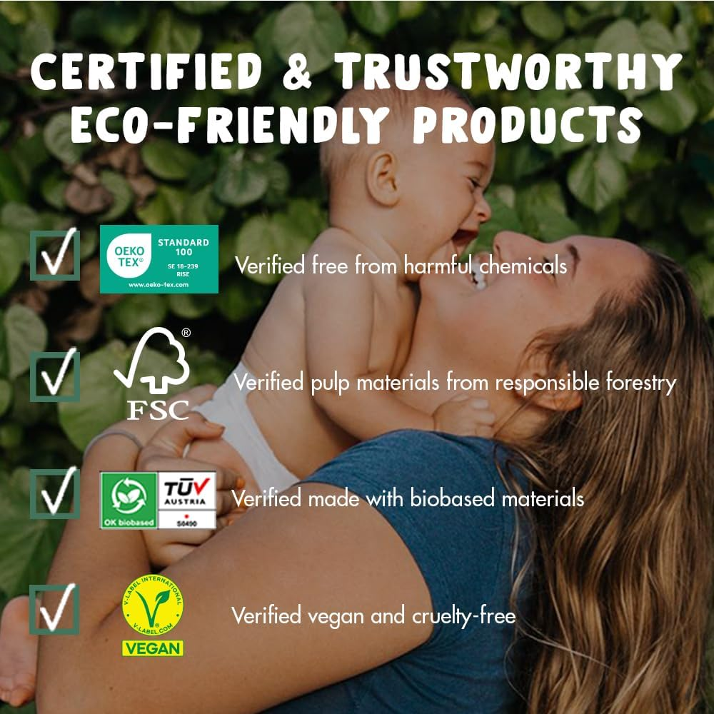 Eco by Naty Pull on Pants, Size 5, 4 Packs of 20 (80 Count) image number 1