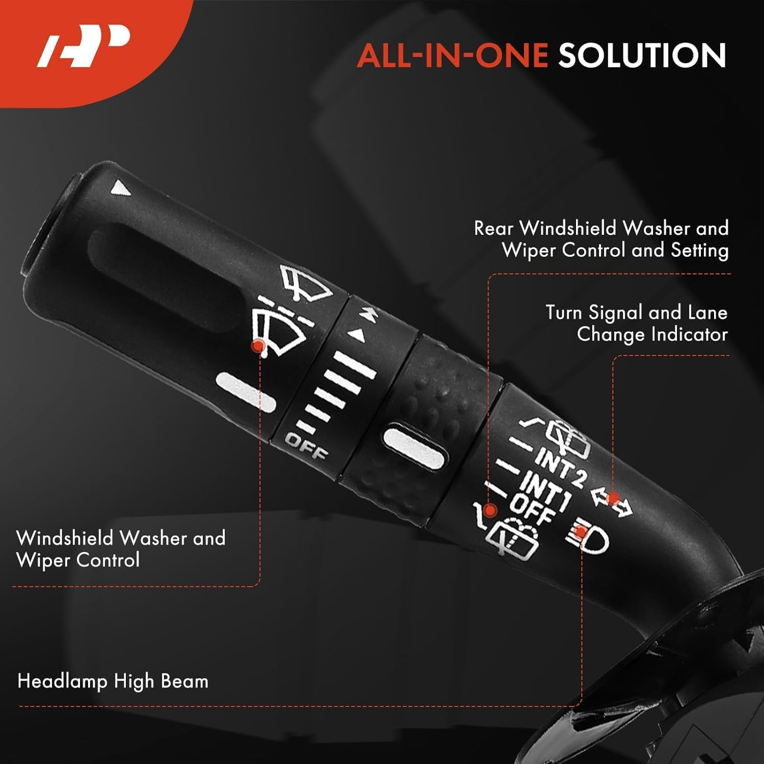 A-Premium Turn Signal Switch Windshield Wiper Washer Multi-Function Lever Compatible with Ford Expedition 2003-2006, Explorer 2002-2005 & Mercury Mountaineer 2002-2005, Replace# 2L2Z13K359AAB, CBS1172 image number 5