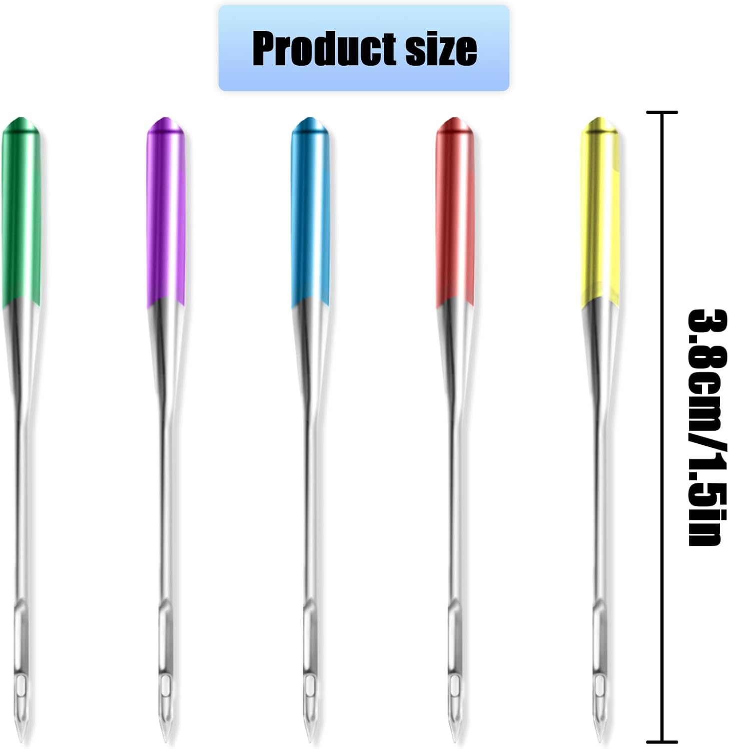 TEAONE Sewing Machine Needles Kit, 30 PCS Universal Machine Needles Accessories - Sizes 65/9,75/11,90/14,100/16,110/18 image number 3