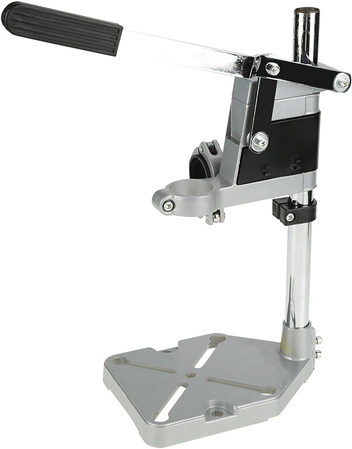 HISUEKIG Benchtop Drill Presse, Heavy-Duty Base Drill Stand, Easy to Use for Press Workbench Hand (Double Hole) image number 4