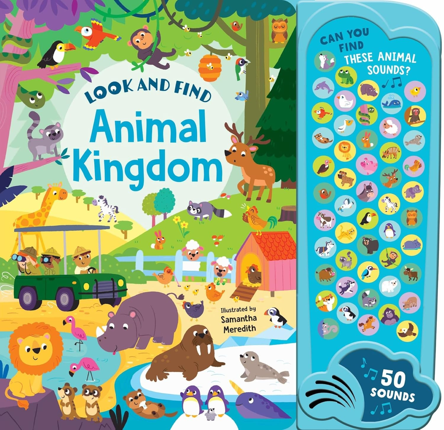 Look & Find - 50-Button Mega Sound Book - Animal Kingdom image number 2