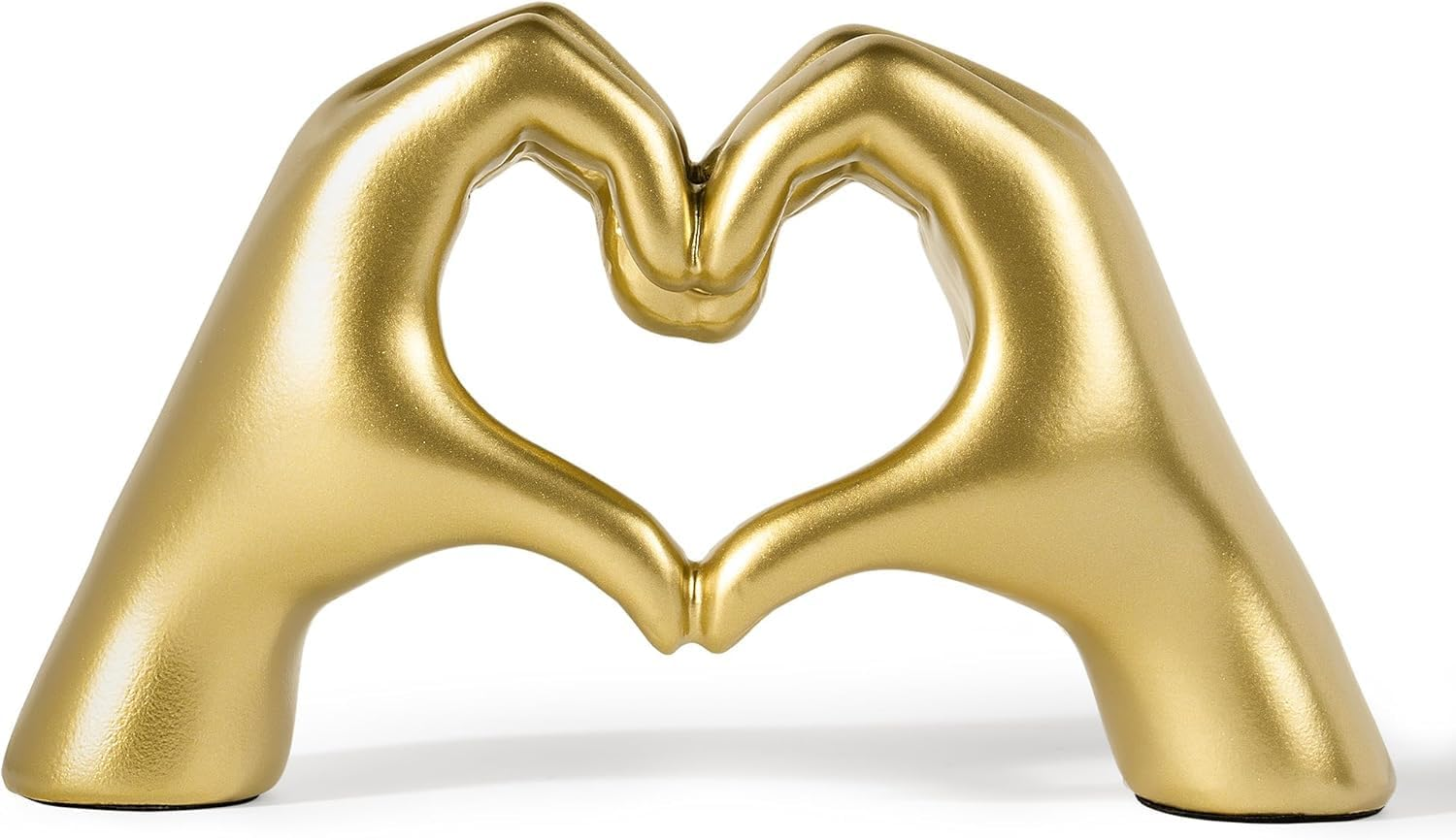 Heart Hands Sculpture, Gold Shelf Decoration Aesthetics for Room Bookshelf Coffee Table Dining Table Centerpiece, Birthday Gift and Memorial for Women, Girlfriend Girls Mom image number 3