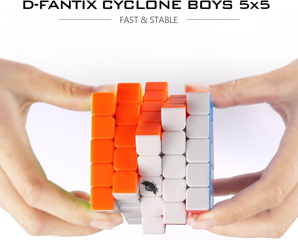 D-Fantix Cyclone Boys 5X5 Speed Cube Stickerless 5X5X5 Magic Cube 63.5Mm Puzzle Toys for Kids Adult image number 1