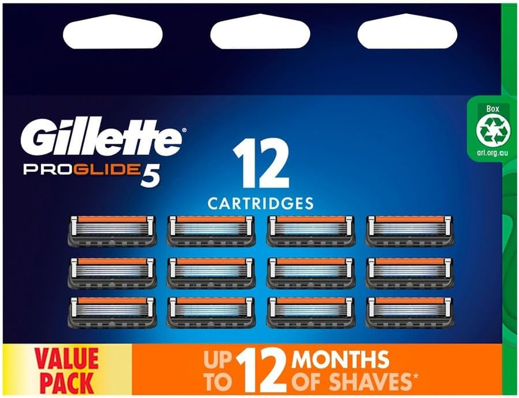 Gillette Fusion Proglide Manual Razor Blades Value Pack of 12 image number 1