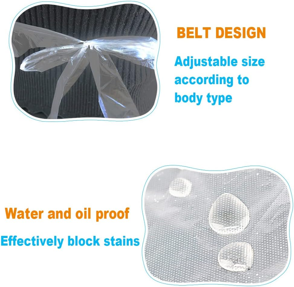 Unipleased Disposable Aprons (100 Count), Plastic Apron for Painting Party, Cooking, Housework, Picnic Etc. image number 1
