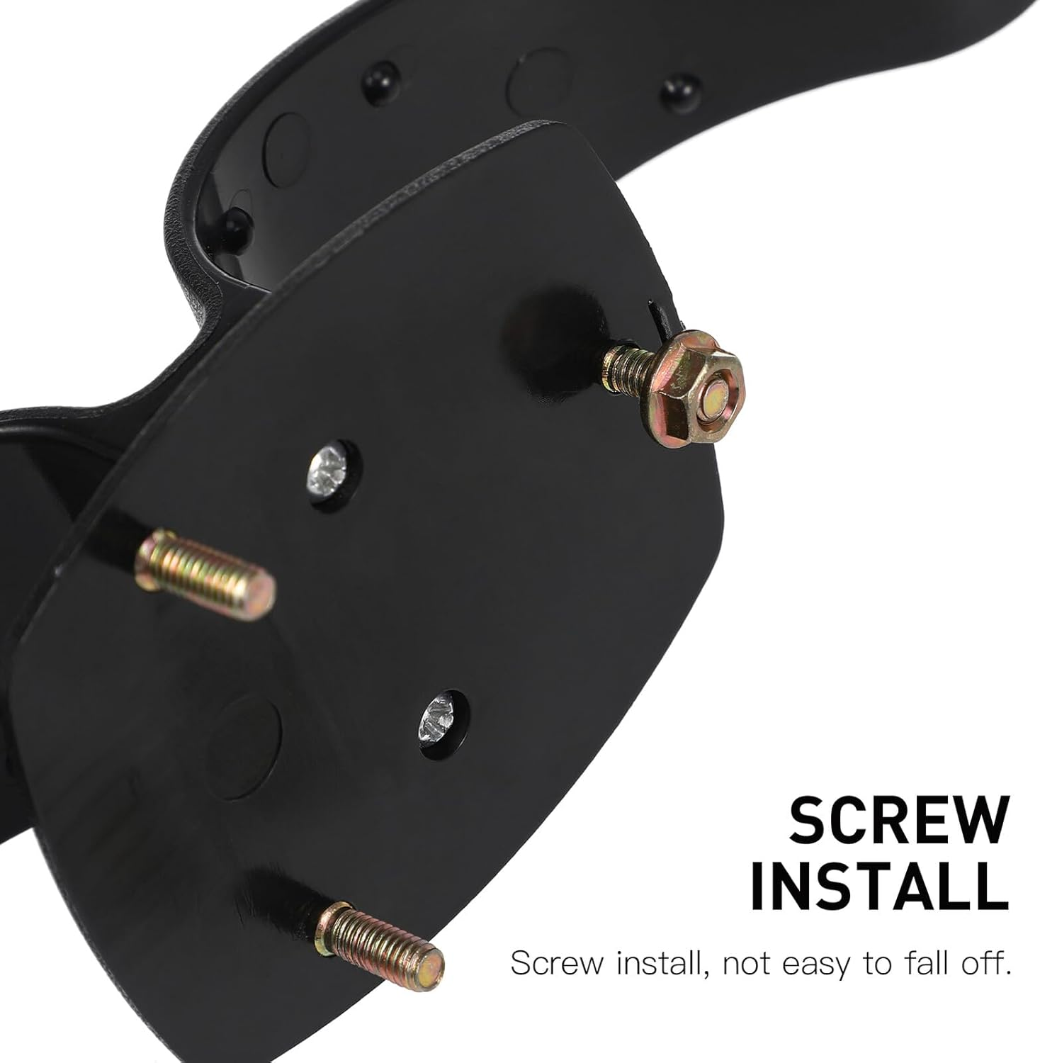 2 Pcs Car Umbrella Clip Holder Screw Install Car Door and Trunk Organizer Heavy Duty Abs Plastic Umbrella Rack Hook for Auto Storage Black image number 2