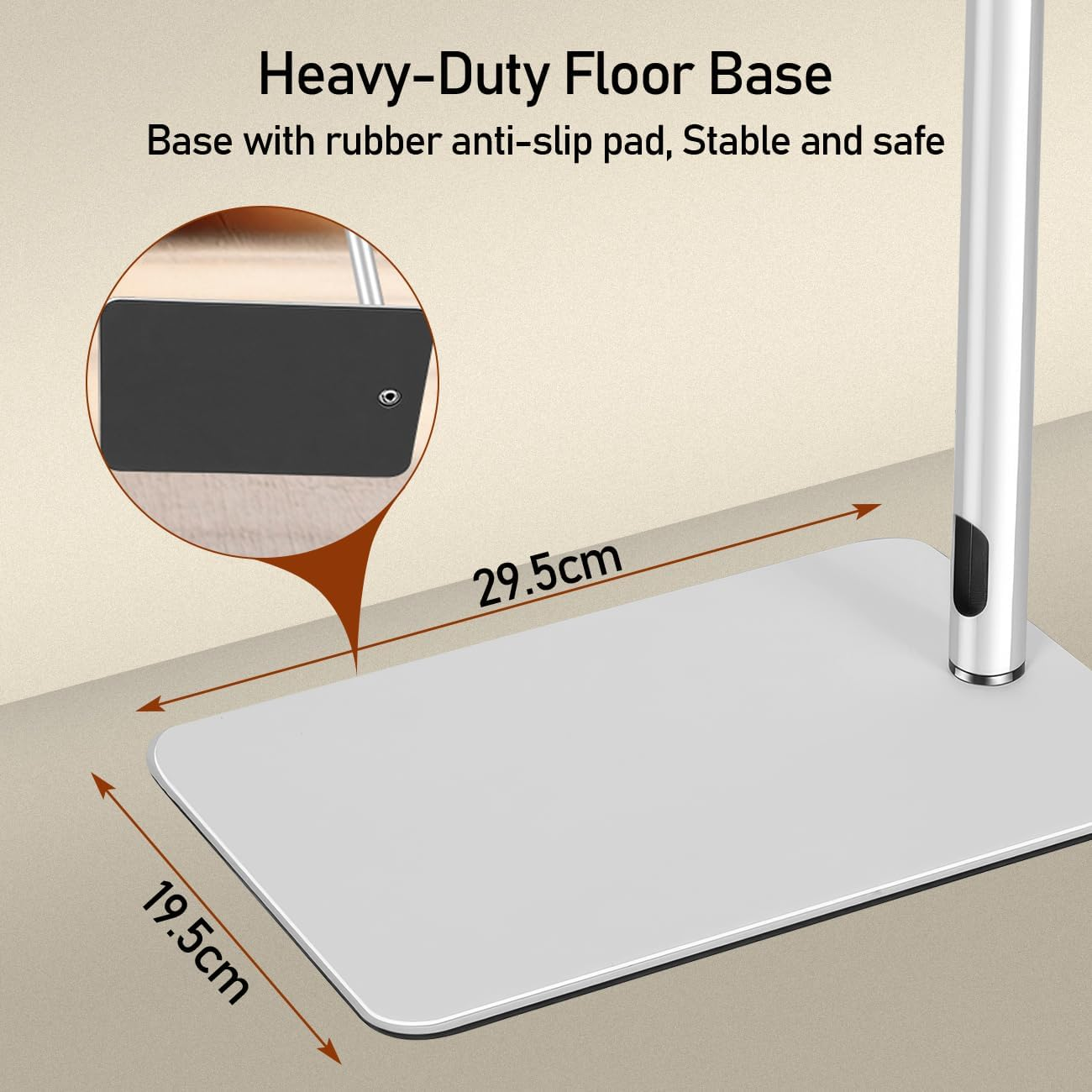 Baby Monitor Floor Stand Holder-Height Adjustable,360&deg; All-Round Monitoring,With Adjustable Width Clamp Accessories,Universal Compatible with Arlo, Motorola, Hello Baby & More image number 6
