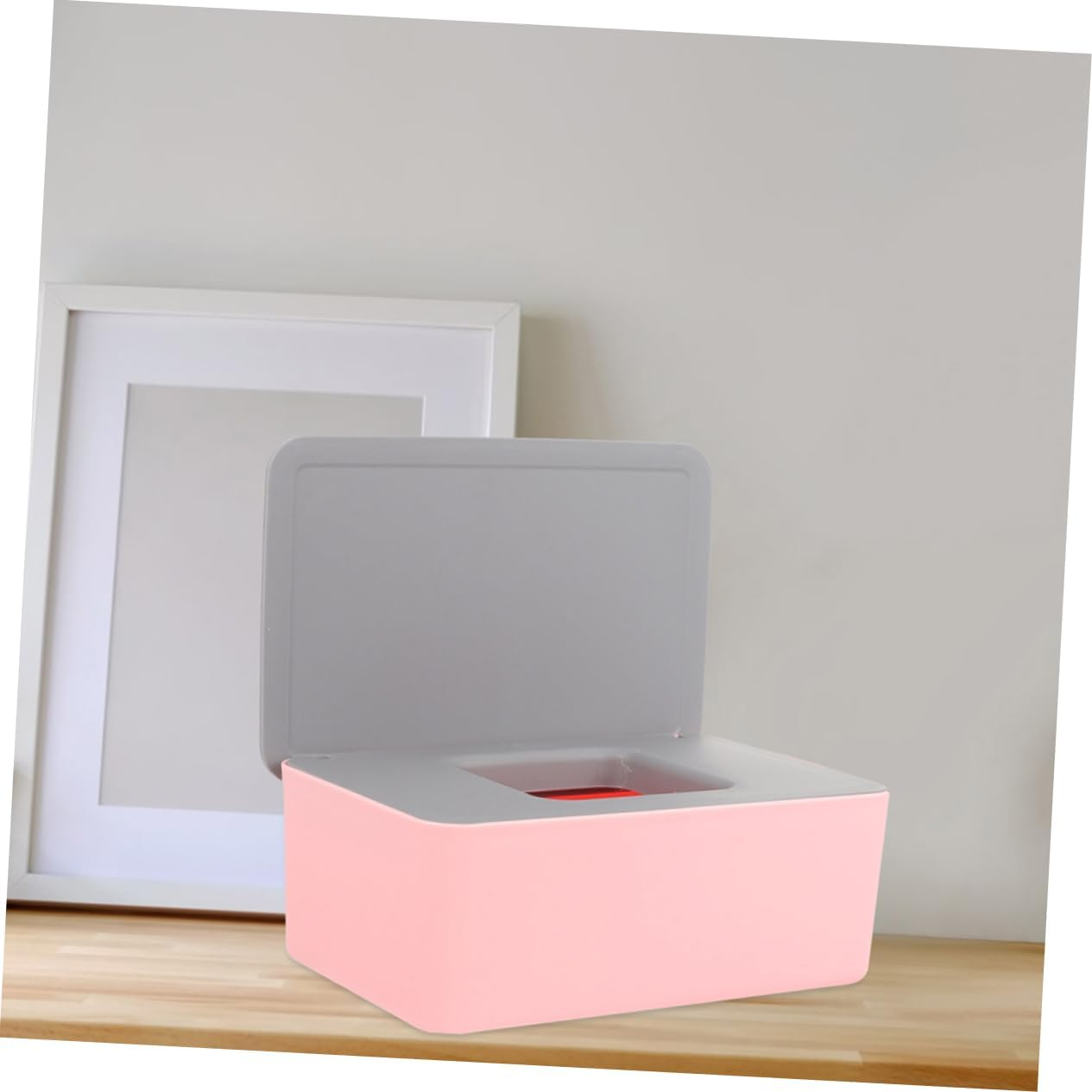 TIDTALEO 2Pcs Portable Wipes Container Wet Tissue Case for Go Use Ample Capacity Wipe Holder Reusable Storage Box for Home Travel and Outdoor Activities image number 5