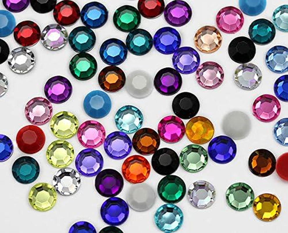 Allstarco 1000PCS 4.5Mm SS20 Used for Cards and Invitations, Jewelry, Face Painting, Costume Making, Cosplay Embelishments (Assorted Colors) - Blue Aqua .Qr2 image number 7