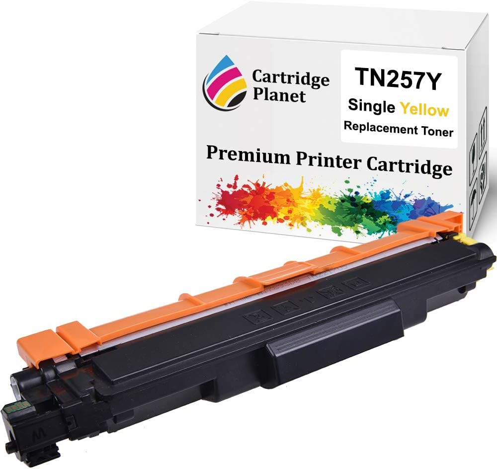 Cartridge Planet Yellow Compatible Toner Cartridge for Brother TN-257Y TN257Y (2,300 Pages) for DCPL3510CDW HLL3230CDW HLL3270CDW MFCL3745CDW MFCL3750CDW MFCL3770CDW