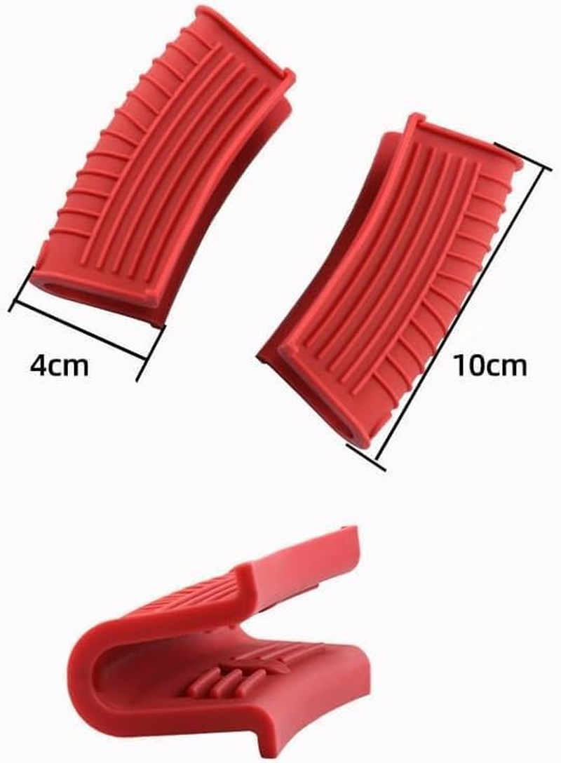 4 Pieces Silicone Hot Tool Holder Heat Resistant Potholder Cookware Handle Non Slip Rubber Pot Holders Handles Grip Covers for Cast Iron Skillet Silicone Cooking Kitchen Suits (Green, One Size) image number 3