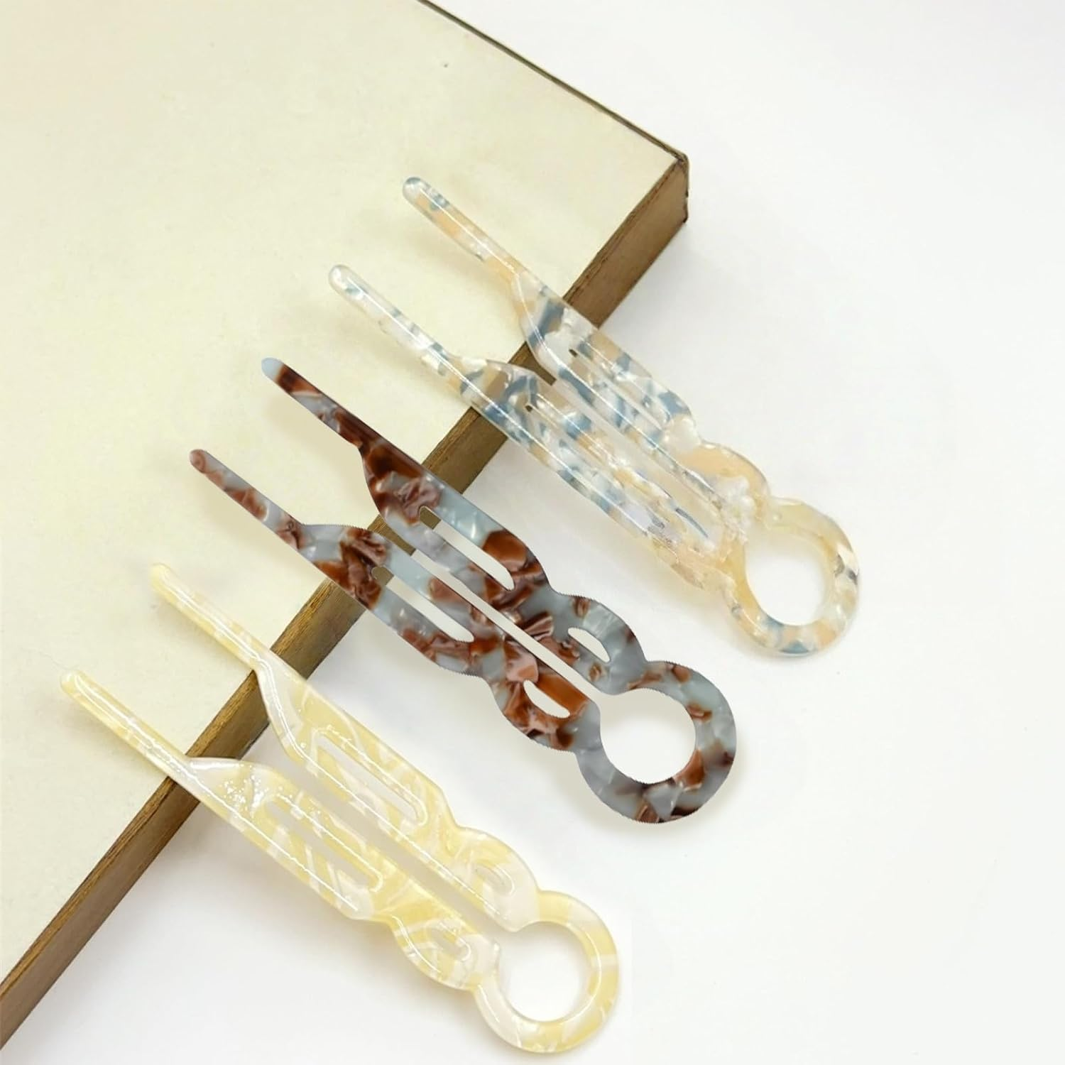 Zvorgath Lialys Hairpin - Prestige Hair Pin, U Shaped Lialysoff Hair Pins, French Hair Pin for Thick Hair, Hair Accessories (3 Pcs)