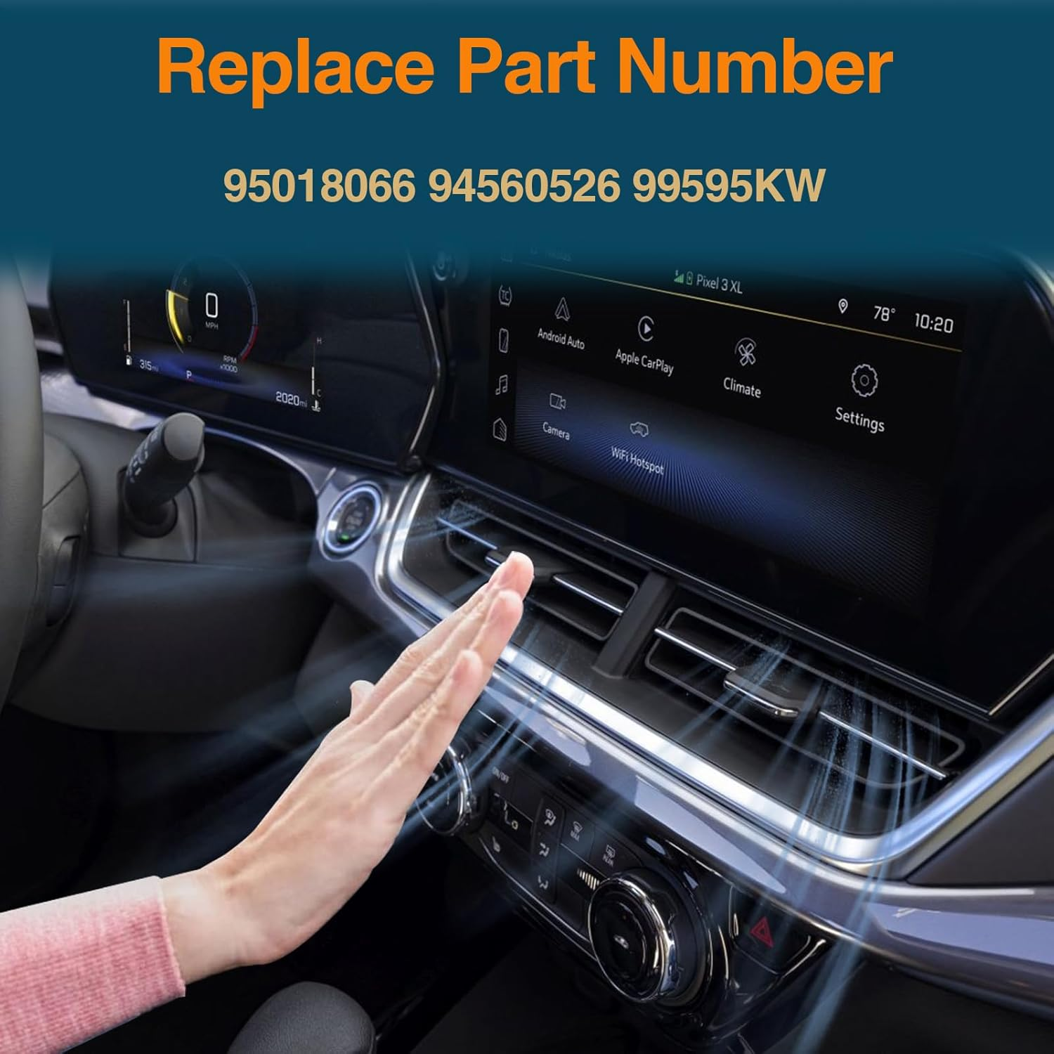 HVAC Blower Motor Resistor Kit AC Blower Control Module with 13 AWG Connector Wire Harness Compatible with Chevrolet Sonic 2012-2021 Spark 2013-2015 Trax 2015-2022 Replace# 95018066 94560526 image number 4