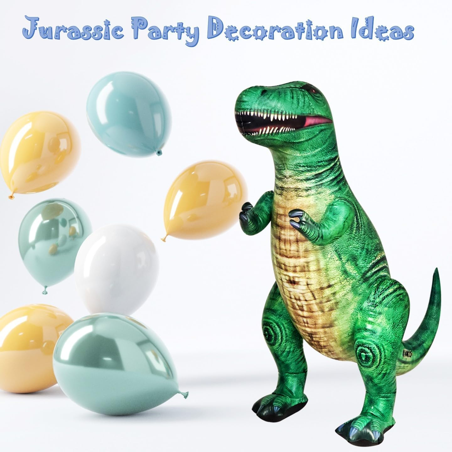 Jet Creations T-Rex Dinosaur Tyrannosaurus Inflatable 37" for Pool Party Decoration Birthday Gift Kids and Adults DI-TYR3, Multicolor image number 6