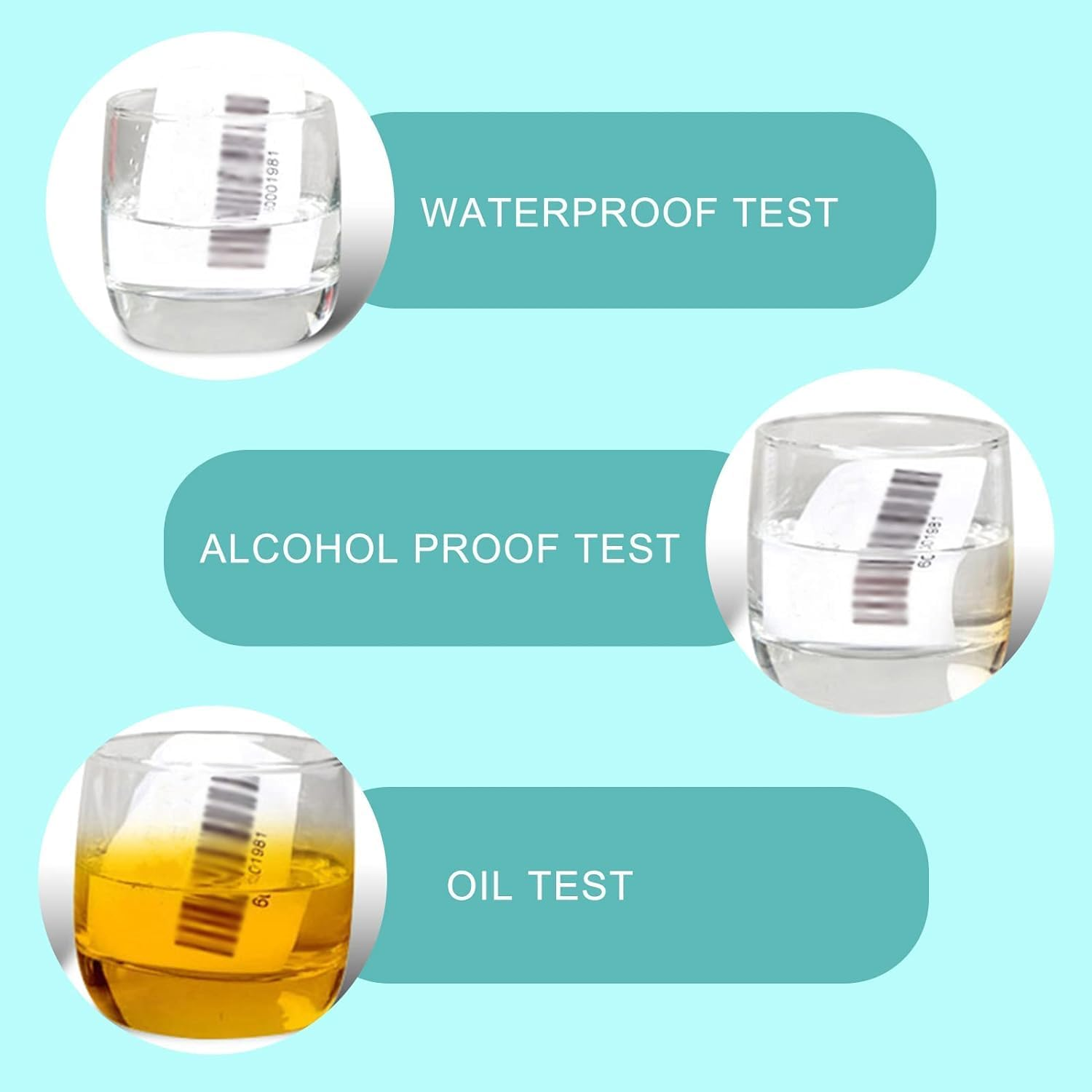 800Pcs 2.4X1.6Inch Thermal Labels Stickers, Rectangle Self-Adhesive Shipping Removable Blank Labels for Thermal Printer, Sticker Labels for Containers Bottles Storage Bins or Office Supplies (White) image number 5