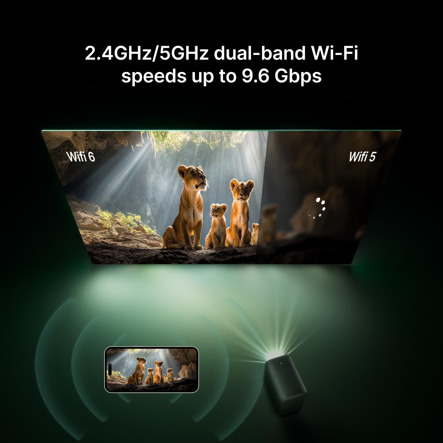 Formovie 4K Video Projector, Electric Focus: Xming Page One Wifi Bluetooth Rear Projector, 30000 Lux, Video Projector 1080P FHD Supported, IP5X Waterproof, Home Theater for Ios/Android/Phone/Hdmi/Usb