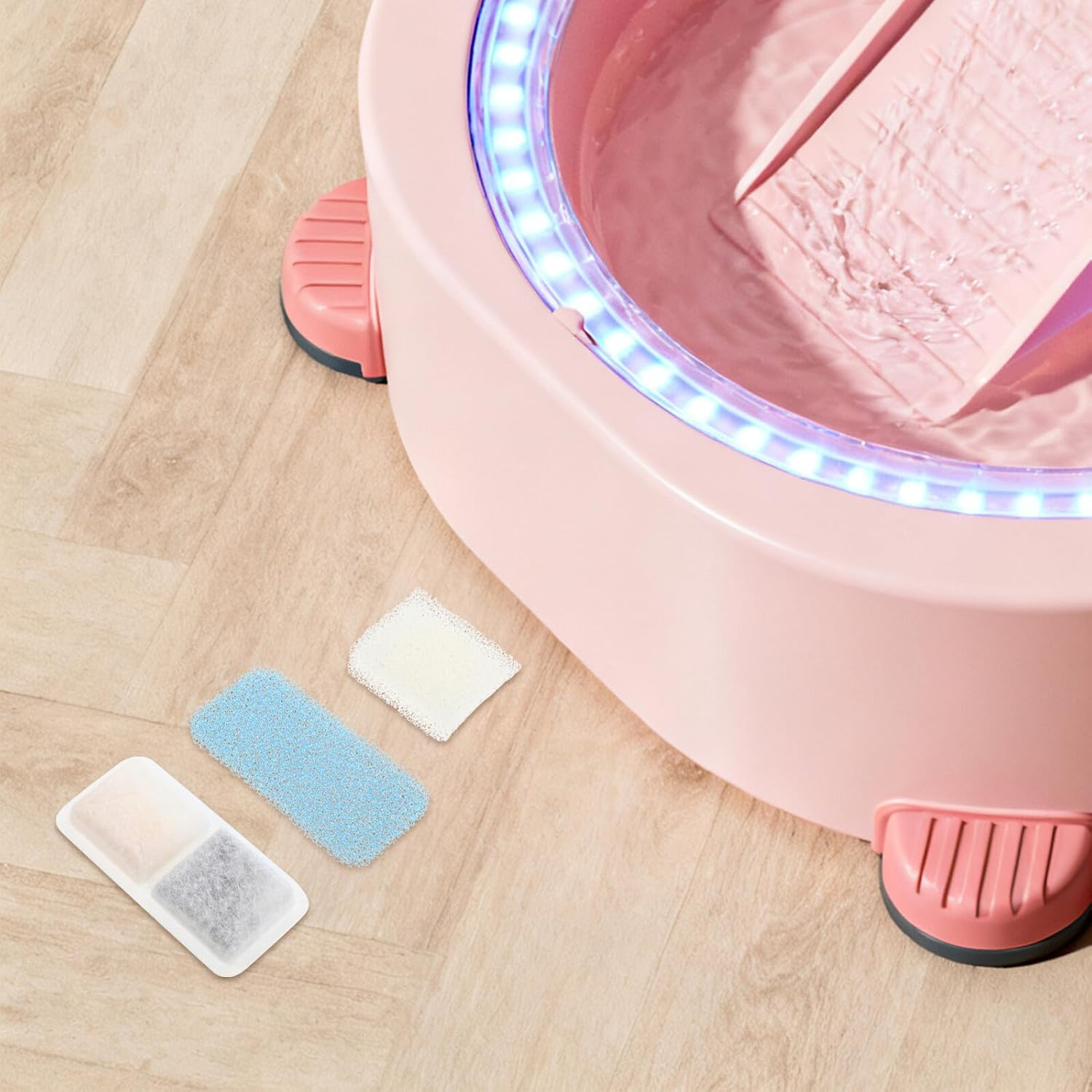 WATIIFUFU 48Pcs Pet Fountain Filter Elements Compatible with Oneisall Cat Dog Water Dispenser Replacement Cartridges for Automatic Drinking Fountains Easy-Swap Lightweight Consistent Flow image number 2