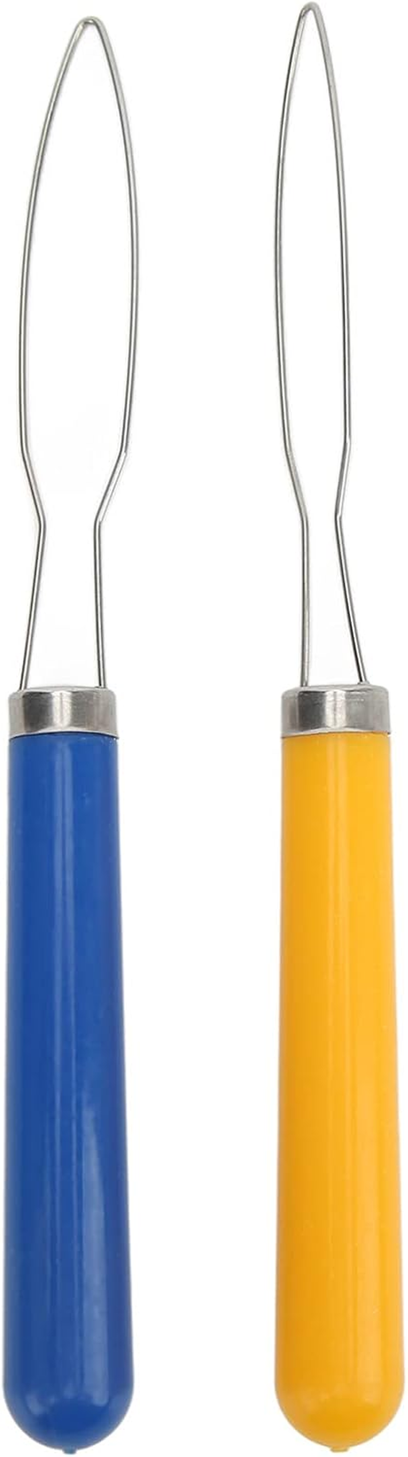 Jiawu Dressing Aids with Button Hooks, Easy to Use, Tools Made of Stainless Steel and Plastic, 2 Pieces, Button Hooks for Household Use image number 2