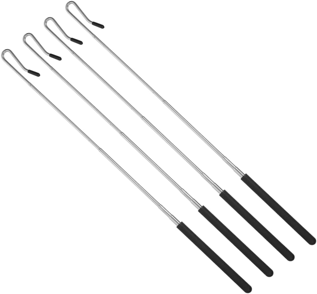 Totority Enhance Your Puppet Shows 4 Pack Metal Puppet Rods Plastic Sleeves Plush Puppet Control Sticks Half Body Puppet Rods Puppet Arm Handles 55Cm image number 3