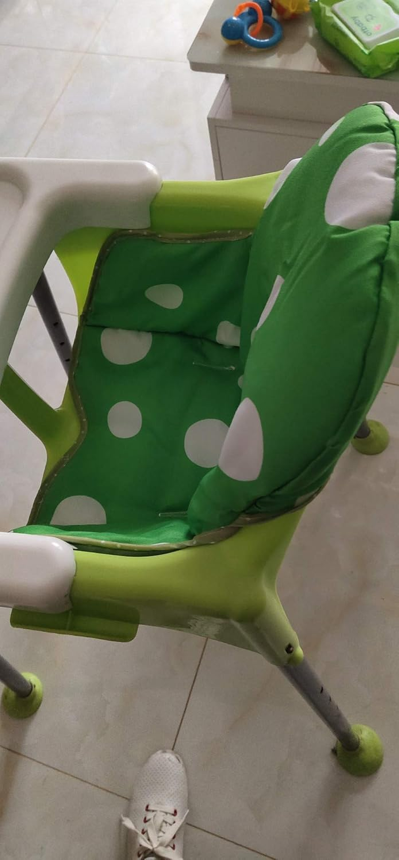 Zama Seat Covers & Cushion Compatible for IKEA Antilop Highchair Washable Foldable Baby Highchair Cover Childs Chair Cushion (Dark Green)