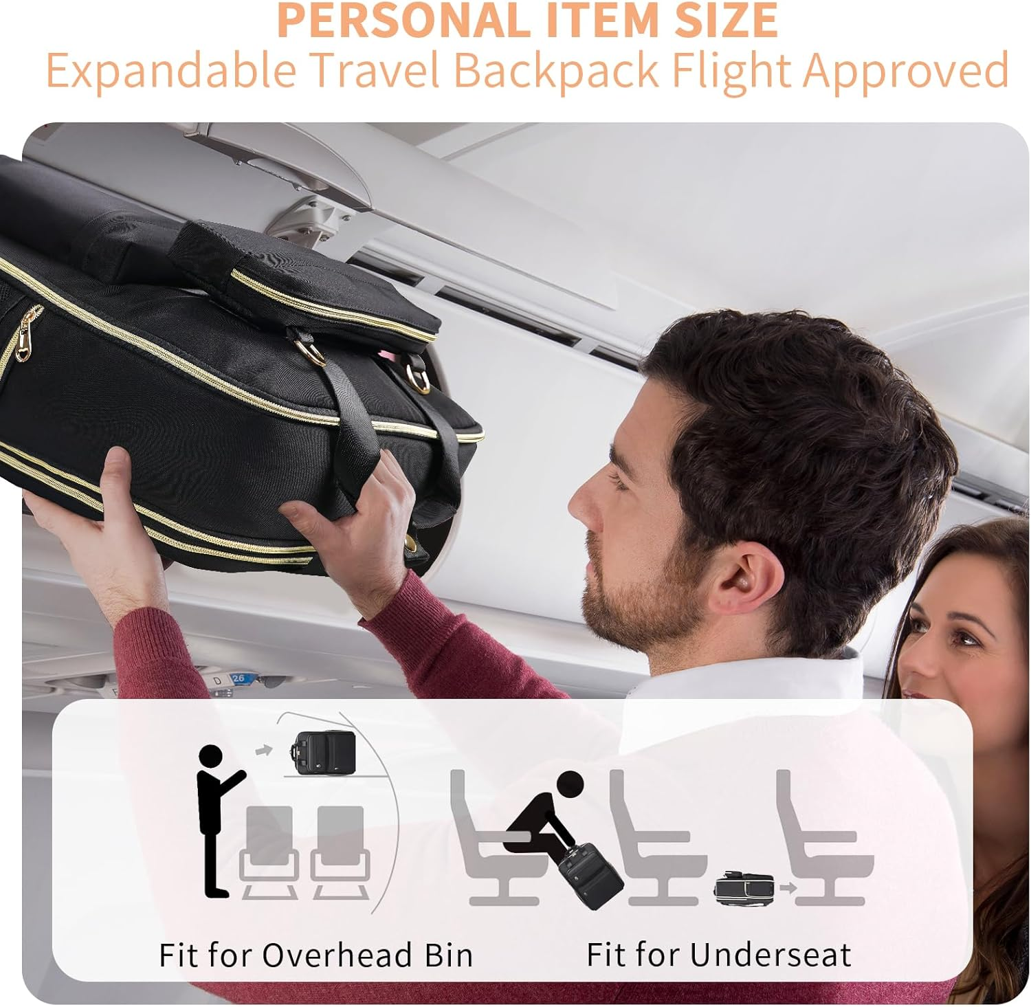 BERTASCHE Travel Backpack for Women image number 3