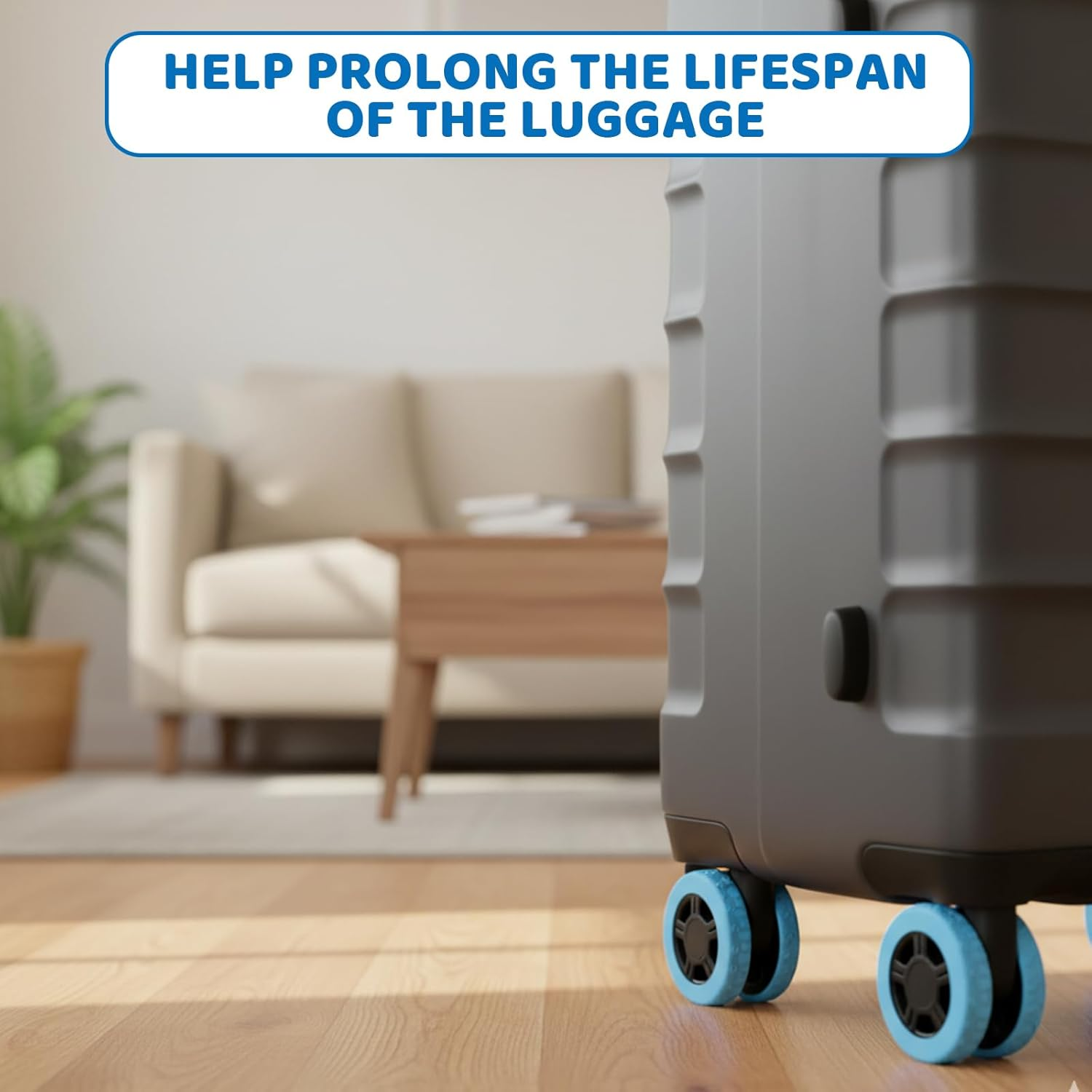 14 Pack Luggage Wheel Protectors, Suitcase Wheel Covers for Luggage and Cart, Durable Protectors for Travel, Universal Fit for Most Suitcases image number 6