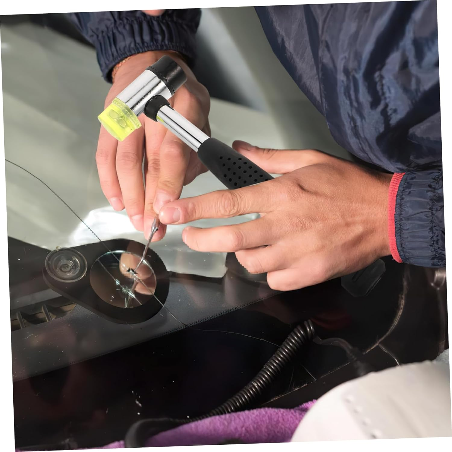 SOESFOUFU Automotive Kit Dent Removal Tool Slide Hammer Multi-Head Puller for Scratch Fixing image number 4