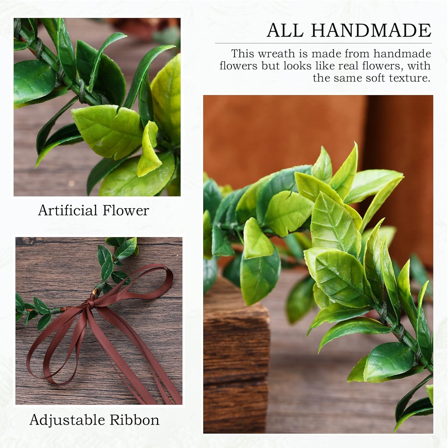 MOSTORY Handmade Green Laurel Leaf Crown Headband for Men&rsquo;S Wedding Greek Elf God Headpiece for Toga Costume Hair Accessories Groom Queen Prince Mardi Gras Party Carnival Renaissance image number 3