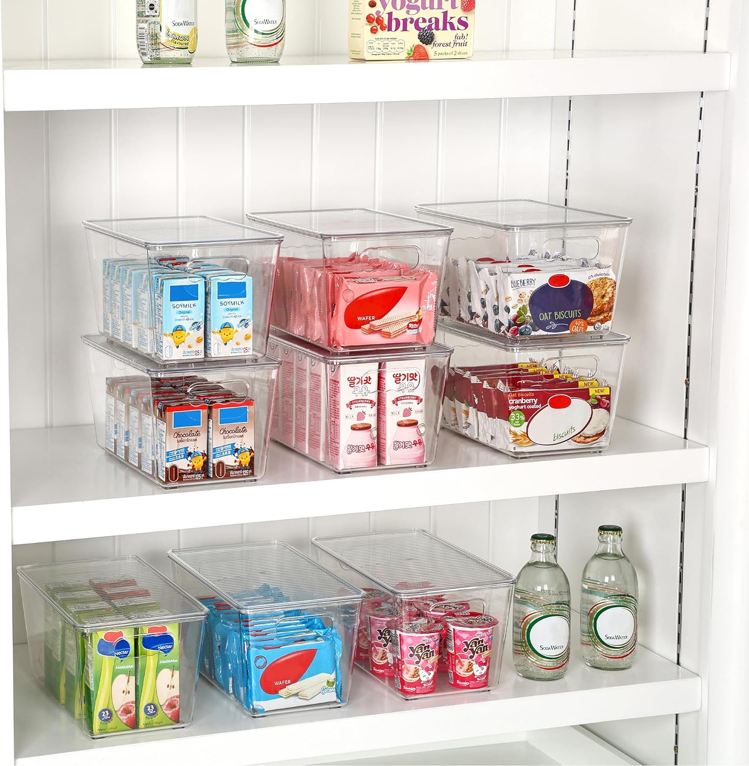 Vtopmart Pack of 4 Mobile Phone Medium Organiser with Lid image number 4