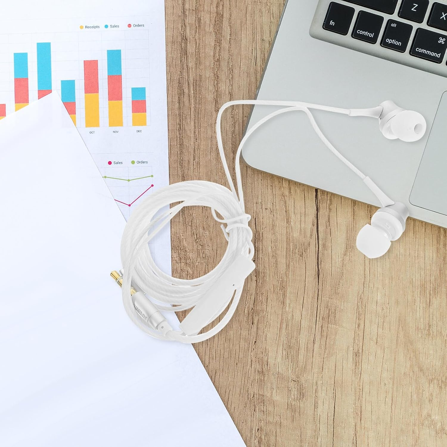 UTHCLO In-Ear Earphones with 3.5Mm Jack Wired Headphone Earbuds for Smartphones Laptops Tablets, Compatible with Audio Devices, Random Color image number 4