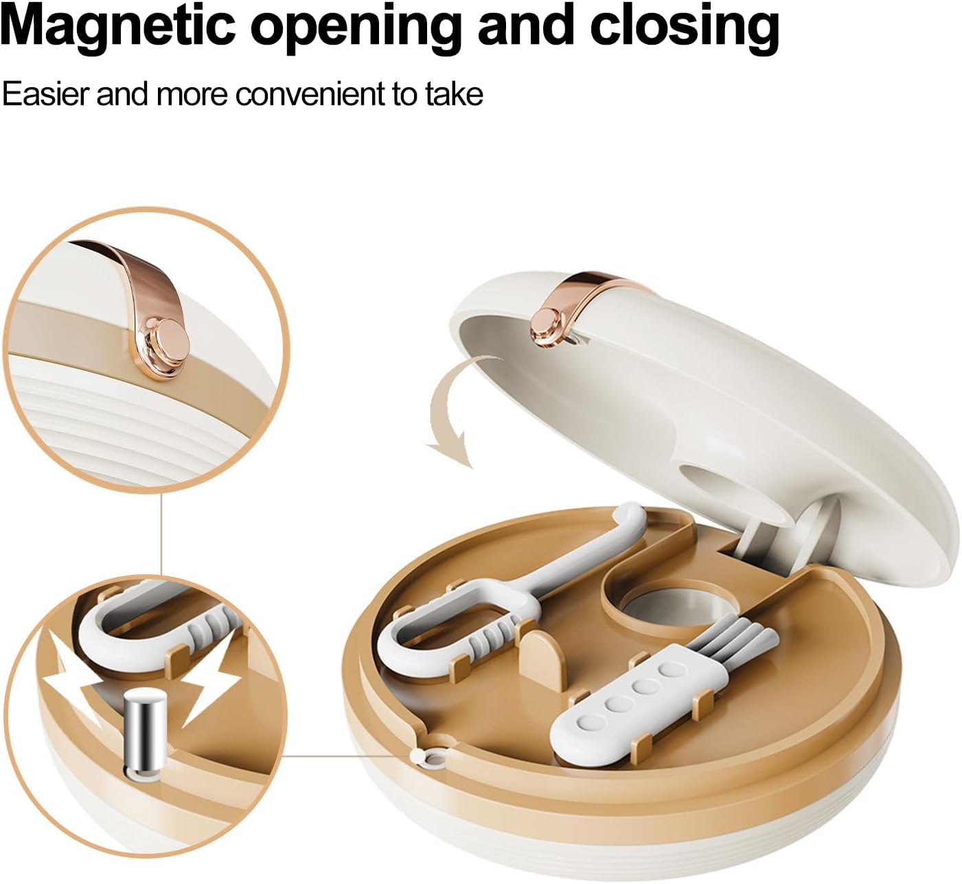 Orthodontic Retainer Case with Vent Holes - ABS Protection Waterproof Slim Aligner Box for Invisalign, Night Guards & Metal Retainers Travel