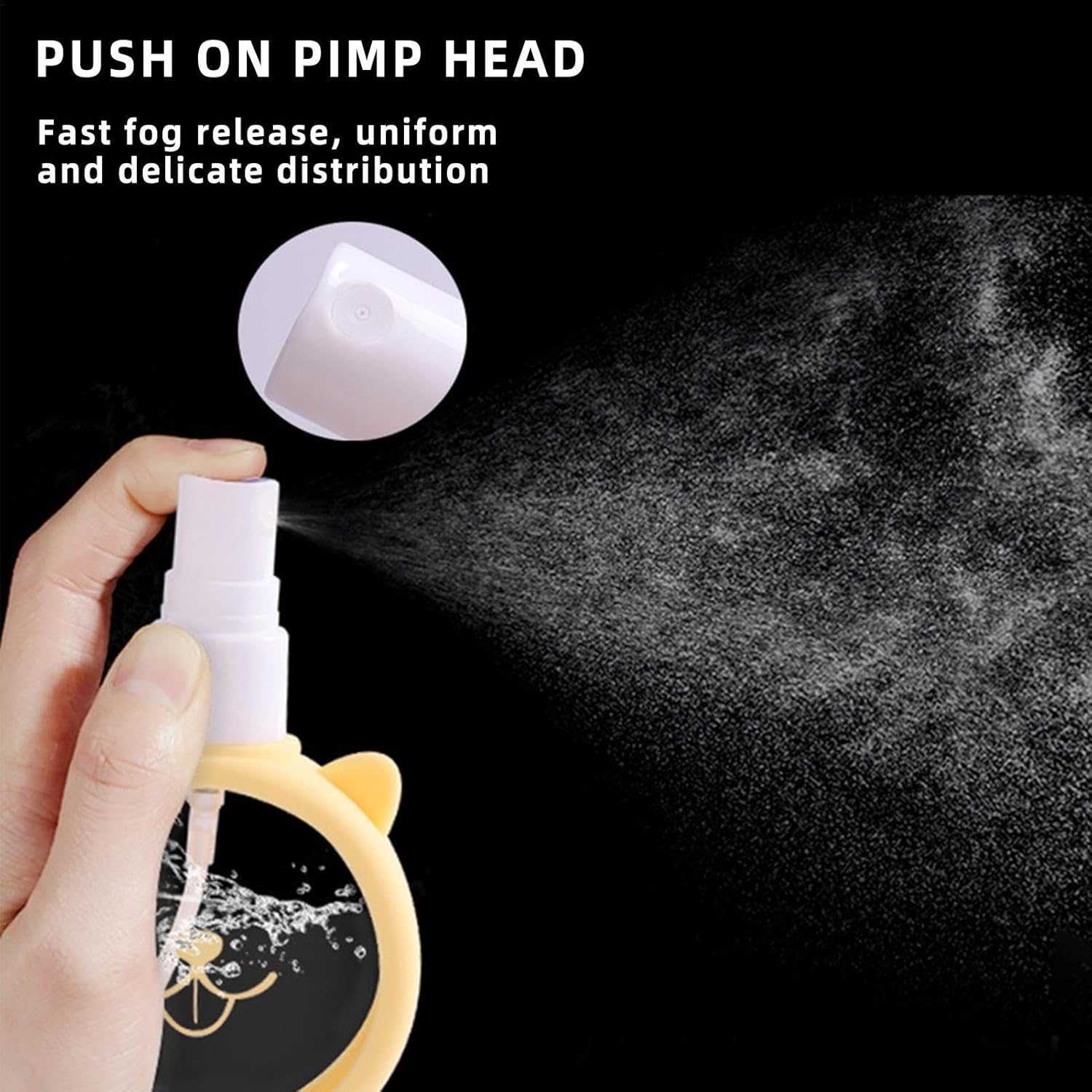 Travel Spray Bottle - Fine Mist Sprayer, Mister Spray Bottles | 55Ml Small Refillable Portable Spray Bottle with Cover for Business, Holiday, Skin Care, Perfume, Outdoor Activities - Green image number 5