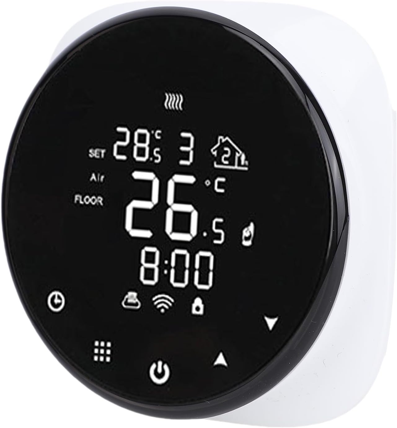Digital Thermostat, Wall Mounted Smart Thermostat with Wifi Connectivity for Home and Office, Energy Saving Temperature Controller with Remote Control image number 3