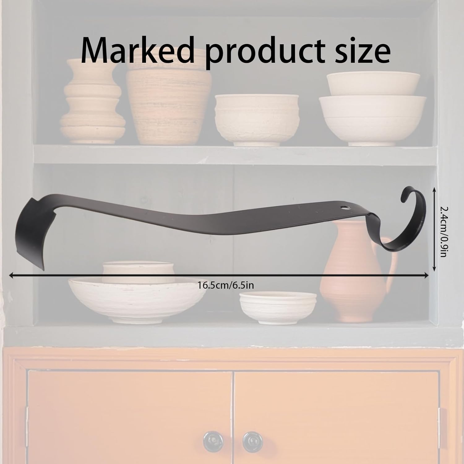 Lyreh Pottery Trimming Tool, Stainless Steel Ceramic Trimming Tool Double Ended Clay Trim for Pottery and Clay Artists (Black) image number 5