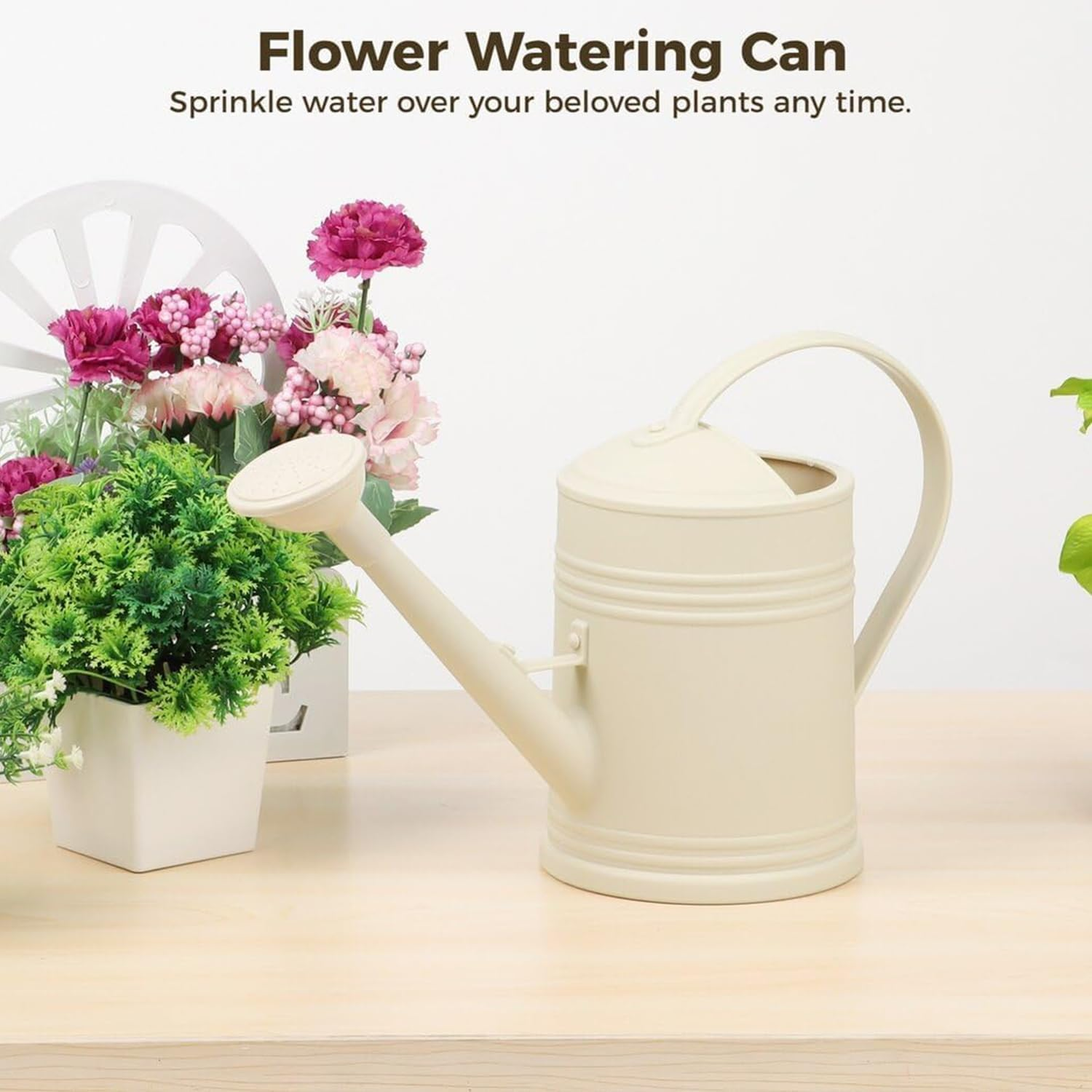 2 L Indoor Plant Watering Can &ndash; Small Plastic Long Spout Watering Pot for Houseplants, Bonsai & Outdoor Plants image number 5