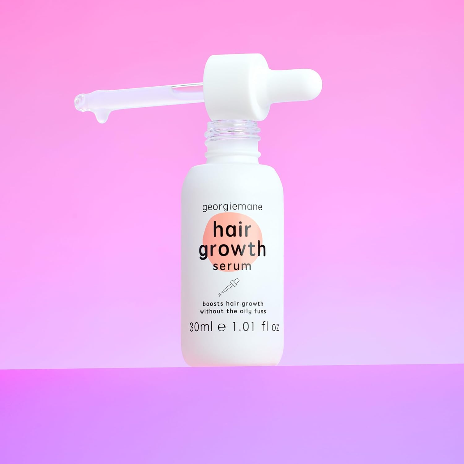 Georgiemane Hair Growth Serum | Scalp Treatment for Hair Loss & Density Boost | Promotes Thicker, Fuller & Stronger Hair | Lightweight, Non-Greasy Finish | Safe for Coloured & Bleached Hair, 30Ml